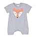Koly Toddler Baby Boy Girl Fox Romper Jumpsuit Bodysuit Clothes (0-3M)