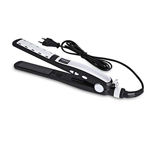 HuaTianMAO Five Files Temperature Control Ceramics Without Hurting The Hair Anion Hair Straightener Straight Hair Hairdressing  Color   Black 