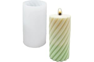 WYAHYQ Stampi per Candele in Silicone Candela a spirale a pilastro Stampi per fabbricazione candele fatto a mano