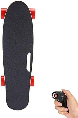 Daibot Mini Electric Skateboard with remote Kids Skateboard Longboard electric board (Red)