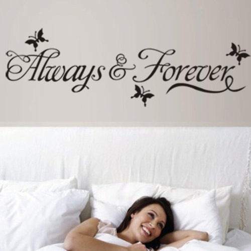 Alway Forever Butterfly Removable Art Vinyl Wall Sticker Paper Mural Home Decor By FamilyMall