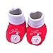 Produktbild STOBOK Baby Booties Kleinkind Weihnachten Santa Hausschuhe Winter warme weiche Hausschuhe Infant Stiefel für Baby 0-12 Monate rot