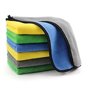 NEERAK Microfiber Cleaning Cloth |Pack of 5 (30x40) RANDOM COLOR