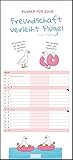 Freundschaft verleiht Flügel 2019 - Kalender für zwei - Wandkalender - Format 22 x 49 cm by 