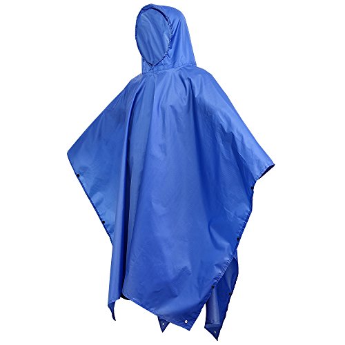 Terra Hiker 15 New Chubasquero Multifuncional 3 en 1 para Camping Senderismo (Azul)