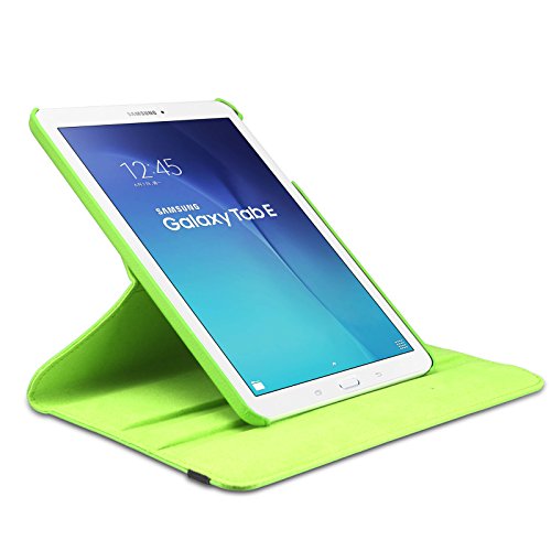 Infiland Samsung Galaxy Tab E 9.6 Hülle Case – PU Ledertasche lederhülle 360° Drehbarer Stand Cover Case Schutzhülle Tasche Etui für Samsung Galaxy Tab E T560N / T561N 24,3 cm (9,6 Zoll) Tablet-PC(Grün) - 7