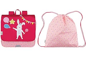 L'Ecole des Tann's Cartable Souple - Maternelle et Multi-activités 29 cm Rose