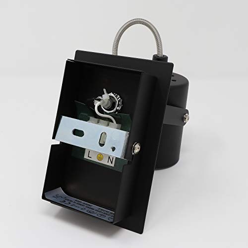 Aufbauleuchte Deckenleuchte Aufputz 1 x VENICE Schwarz 1-Flammig IP20