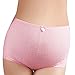 DEHANG Women Ladies Pleated High Waist Cotton Maternity Panties Size L - Pink