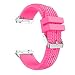 Produktbild myqyiyi Silikon-Armband Smartwatch für Fitbit Ionic Rot (Rosa Caliente)
