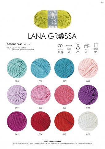 LANA GROSSA Cotone Fine, 601 – Rosa - 2