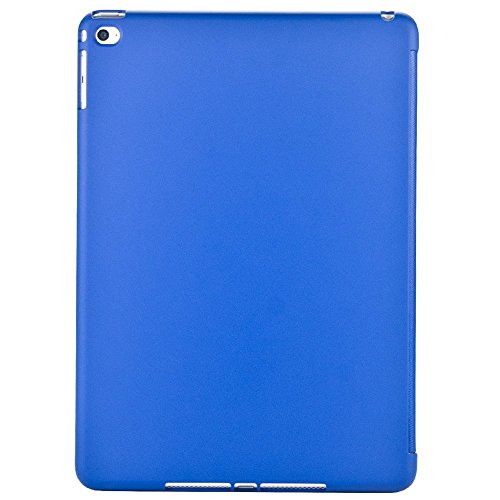Khomo iPad Air 2 Hülle Case Dunkelblau Gehäuse mit doppelten Schutz ultra dünn und leicht, Smart Cover – Italic Dark Blue - 6