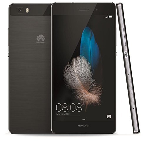 Huawei P8 lite Dual-SIM Smartphone (5 Zoll (12,7 cm) Touch-Display, 16 GB Speicher, Android 5.0) schwarz (Zertifiziert und GeneralÃ¼berholt)