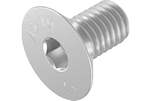 Vis à tête fraisée SECCARO M6 x 12 mm, acier inoxydable V2A VA A2, DIN 7991 / ISO 10642, à six pans creux, 20 pièces