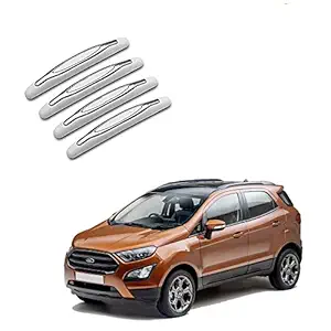 Glaceon 4Pcs Car Door Protection Bumper,Car Door Edge Guard Protector Anti-Collision Protector Universal Car Rearview Mirror Edge Protection Anti-Scratch Trucks,SUV Decorative Strip (White)