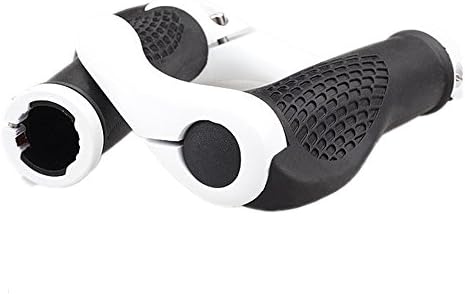 Bike Handlebar Horn Grips - Reduce Vibration Ergonomic Design Durable TPR Rubber W/ Aluminum Alloy Bicycle Handle Bar Grips | MTB BMX ATB Foldable Bike Racing Bike Trekking Bike Beach Cruiser Handlebar Grips | Fit 7/8" Handlebar