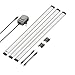 Produktbild ledscom LED Unterbau-Leuchte Sabik, flach, matt, je 50cm, 430lm, warm-weiß, 3er Set