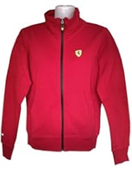 Ferrari Scuderia F1- Chaqueta deportiva sudadera con cremallera color rojo de algodón para mujer - rojo, XS | UK 8 | EU 34