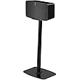 Flexson Floor Stand for Sonos Five and Play:5, Single pack in Black for soft and hard floors with cable management
