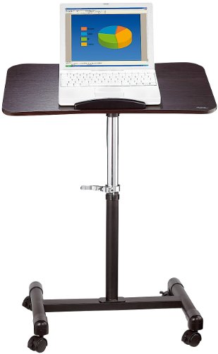 General Office Rollbarer Notebook-Arbeitstisch in Rosenholz-Optik - 4