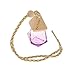 Importe 5ML Rhombus Empty Perfume Bottle Glass Car Home Hanging Charm Random Color RS.250.00