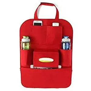 Vajin Leather Car Back Seat Organizer Multi Pocket Storage Hanging Bag