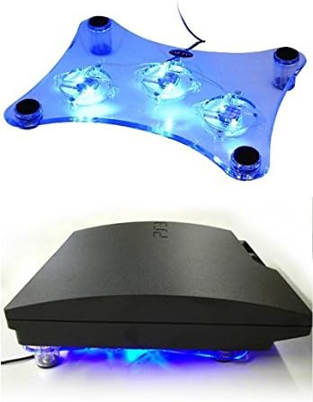 Cooling stand for Xbox 360 with blue LEDs