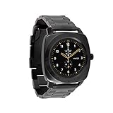 NARA Dark Steel Smart Watch Herren Android und Smartwatch iPhone - Herren Smartwatch Fitnesstracker - Bluetooth Uhr mit Schrittzähler