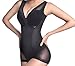 Produktbild Butterme Frauen Sommer Super dünne Breathable nahtlose Body Shaper feste Kontrolle Slimming Bodysuit,Gewicht zu verlieren, halten Sie schlank, Taillentrainer, Bauch-Trimmer, Kolben Aufzug Former Panty Korsett für Postpartale Erholung Büro Damen (Farbe schwarz, Größe XXL für Taille 23 "-27")