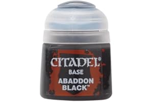 Games Workshop Citadel Paint - Warhammer - Base Abaddon Black - 21-25