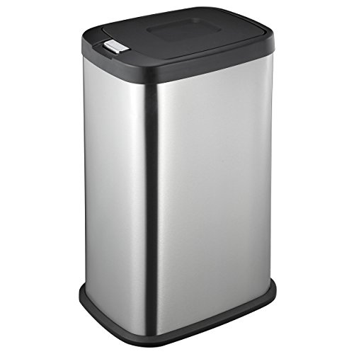 Mari Home Acero inoxidable 38 L Cubo de basura resistente a huellas dactilares touch bin de acero Basurero reciclaje