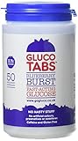 GlucoTabs Gluco Tabs Chewable Tablets, Blueberry, 6 Tubs/Jars (50 Tablets Per Tub)