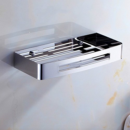 2 PACK Dusche Caddy Bad Korb Ablage zum Aufhängen Organizer rostfrei Wandhalterung gebürstet - 4