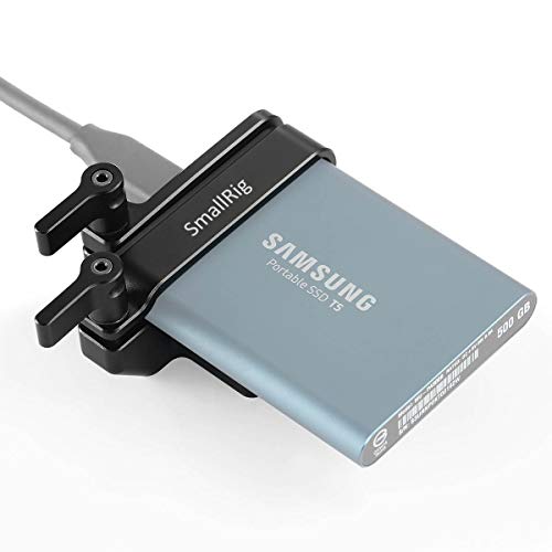 SMALLRIG Mount Bracket pour Samsung T5 SSD (Compatible avec SMALLRIG BMPCC 4K Cage 2203/2254 / 2255) - 2245