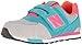 Produktbild NEW BALANCE - Mehrfarbiger Sportschuh 574 preschool aus Wildleder und Mikrofaser, mit Klettverschluss, seitlich, hinten, Jungen, Mehrfarbig (Grey/turquoise), 33.5