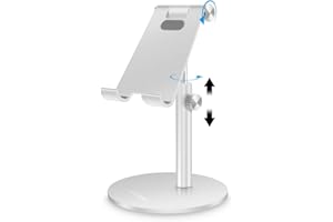 AICase Soporte Universal Ajustable de Aluminio para Tablet/teléfono, para iPad 2018 Pro 10.5/9.7/12.9, Air Mini 2 3 4, Samsung Tab, Otros teléfonos Inteligentes y tabletas (4-12.9 Pulgadas), Color