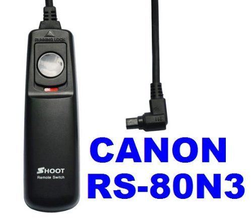 Neewer T  l  commande    Distance D  clencheur C  ble RS-80N3 Pour Canon EOS 10D  1D  1D Mark II  1D Mark II N  1D Mark III  1D Mark IV  1V  20D  20Da  3  30D  40D  50D  5D  5D Mark II  5D Mark III  7D  D30  D60