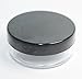 5x 20mL EMPTY PLASTIC JARS POTS with BLACK SCREW LIDS For Cosmetics/Powder/Mineral Make Up/Blusher/Foundation