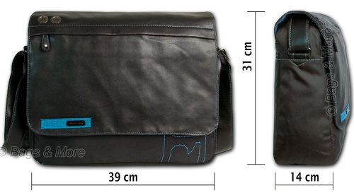 DANIEL RAY Umhängetasche BOUND Schultertasche Laptop Tasche Schwarz - 5