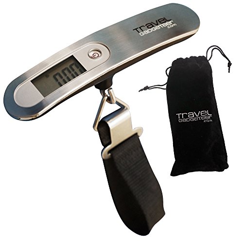 Báscula digital portátil para equipaje + BOLSA DE PROTECCIÓN GRATUITA - 8 COLORES | Hasta 110 lbs/50kg