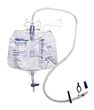 Urine Bag Disposable Urine Drainage Bag Closed System (Pack of 5) Hose 110 cm Catheter Bag Gold