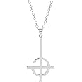JYTDBCS Titanium steel jewelry Punk ghost ghost rock cross stainless steel pendant necklace ghost band merchandise