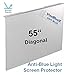 Price comparison product image 55 inch VizoBlueX Anti-Blue Light TV Screen Protector. Damage Protection Panel (48.4 x 28.9 inch) Filter Blocking UV & Blue Light from 380 to 495nm. Fits LCD, LED, 4K OLED & QLED HDTV Displays