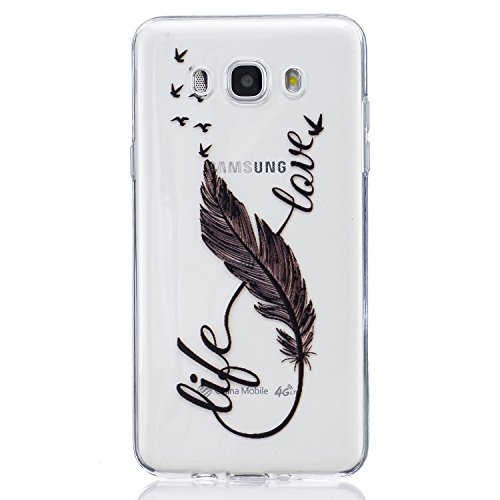 Funda Samsung Galaxy J7 2016 SM-J710F  AllDo Funda TPU Silicona para Samsung Galaxy J7 2016 SM-J710F Funda Transparente Claro Carcasa Flexible Suave TPU Silicone Case Soft Cover Carcasa Protectora Funda Ultra Delgado Caja Ligero Esbelto Casco Anti Rasgu  os Funda Anti Choque - Amor de la Vida