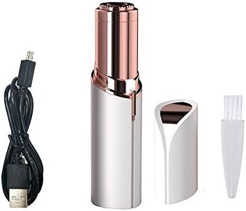 AMOZ Rechargeable Women's Hair Remover, Facial Smooth Hair Remover, Mini Travel Size, Painless Hair Removal with USB Cable