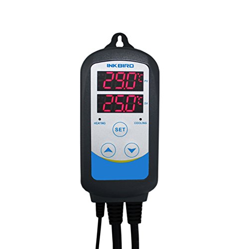 Inkbird 220V ITC-310T Programmierbare digitale Temperaturregler Dual Relais Thermostat Schaltsteckdose & Timer Stecker