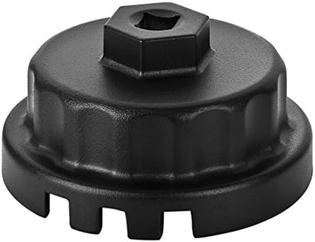 DingChen Oil Filter Wrench 64mm 14 flutes for 2.5-5.7L Engines of Toyota Avalon Camry Highlander Black