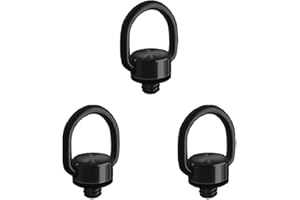 AONTOKY 3Pack Camera D Ring Screw Hinged Holder Fixing Screw Camera Carabiner Clip 1/4"-20 for Tripod DSLR Camera Quick Release Wrist Strap Mounting and Attachment