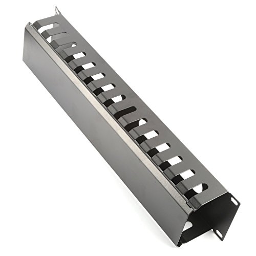 HAMSWAN® Horizontale Kabelmanagement Kabelmanager Serverschrank Rack Mount 2U 19 Zoll Metall - 2
