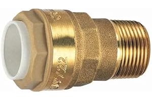 CODITAL - Raccord instantané Droit mâle 20x27 pour cuivre 22mm Push-FIT - CODRA934102220